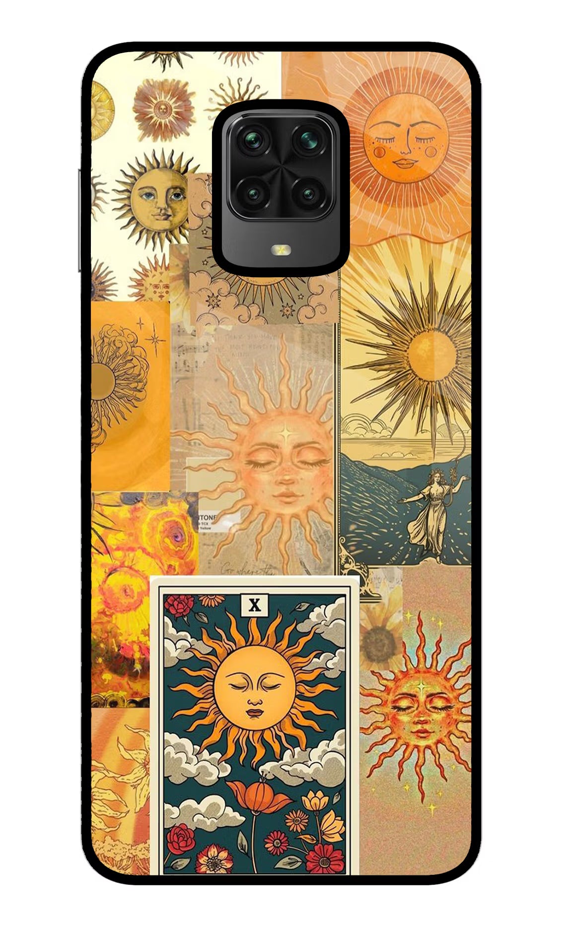 Sun Poco M2 Pro Glass Case Back Cover by Casekaro