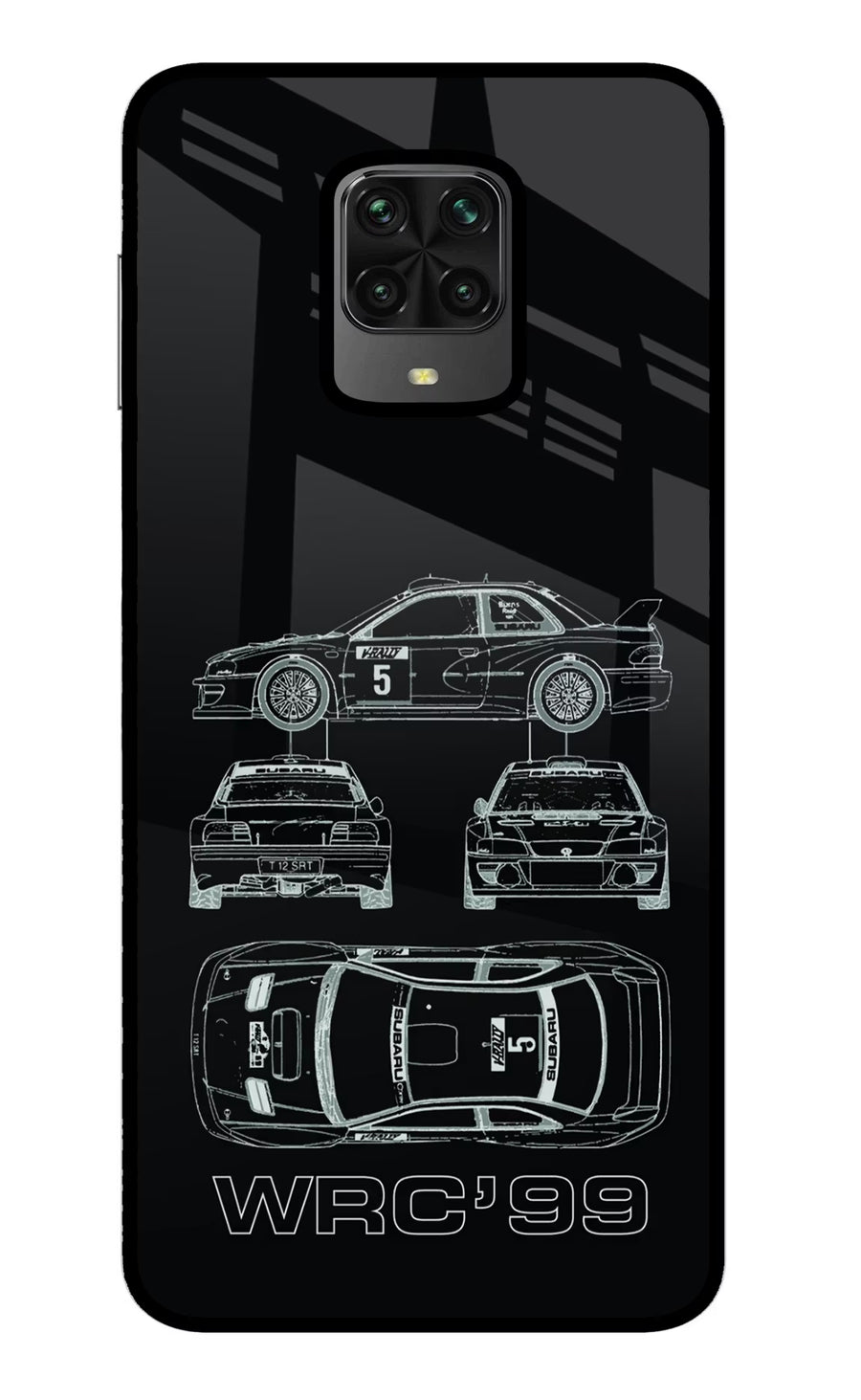 WRC'99 Poco M2 Pro Back Cover, Metal case