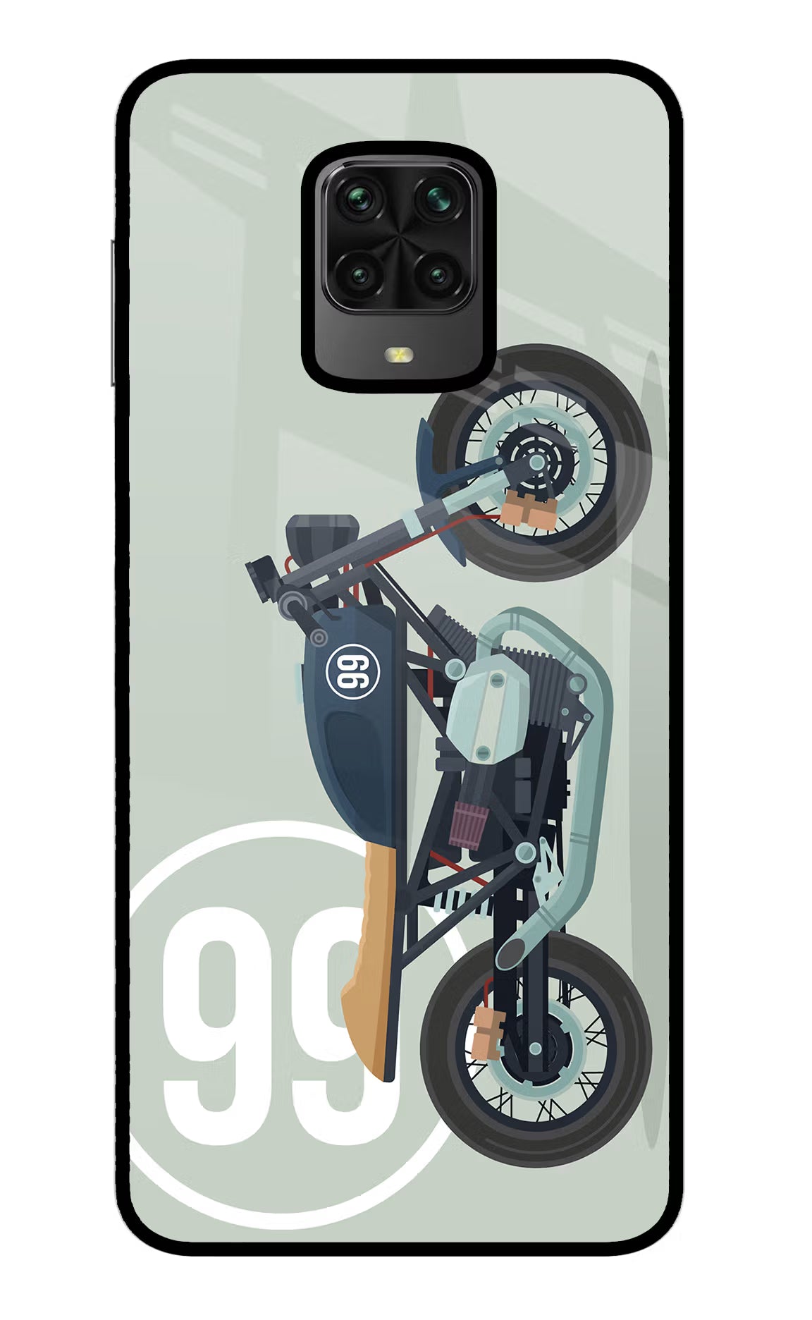 Classic Cafe Racer 99 Poco M2 Pro Glass Case