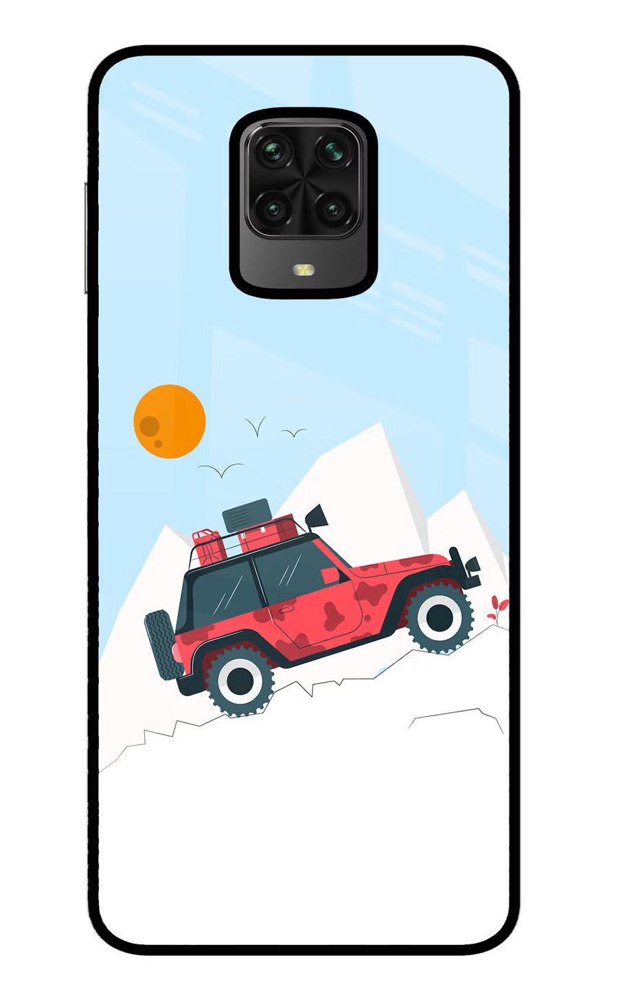Mountain Trail Beast Poco M2 Pro Back Cover, Metal case