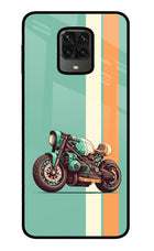 Striped Moto Drift Poco M2 Pro Glass Case
