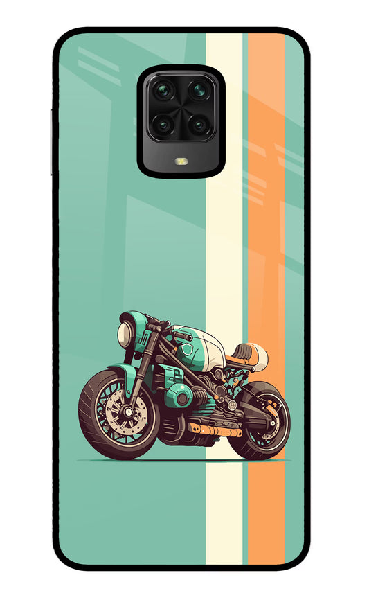 Striped Moto Drift Poco M2 Pro Glass Case