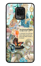Aquarius Zodiac Poco M2 Pro Glass Case