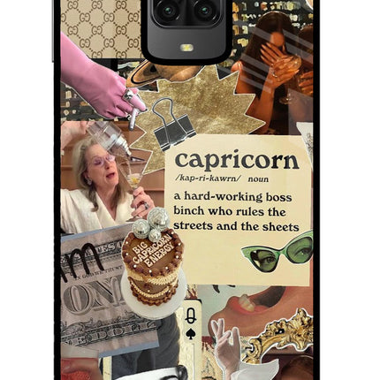 Capricorn Zodiac Poco M2 Pro Glass Case