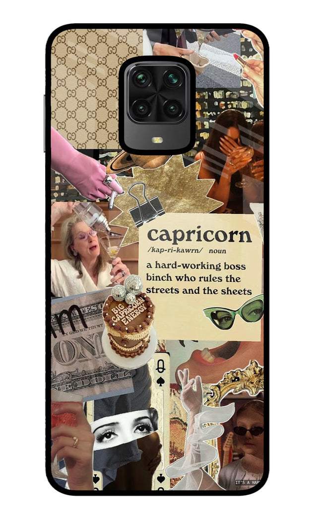 Capricorn Zodiac Poco M2 Pro Glass Case