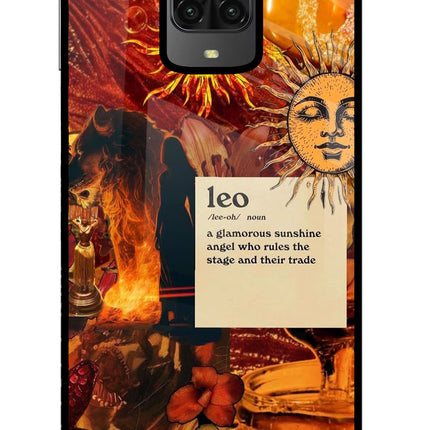 Leo Zodiac Poco M2 Pro Glass Case