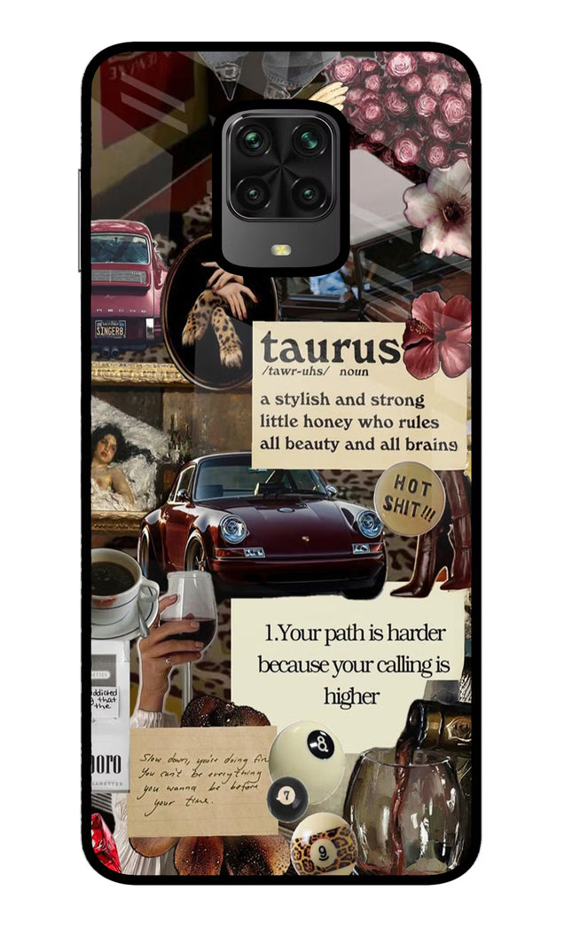 Taurus Zodiac Poco M2 Pro Glass Case