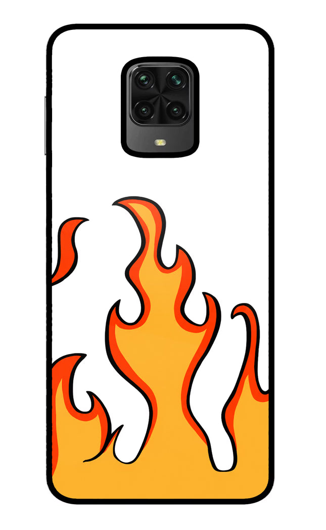 Fired Up – White Poco M2 Pro Glass Case