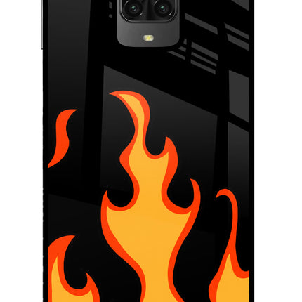Fired Up – Black Poco M2 Pro Glass Case