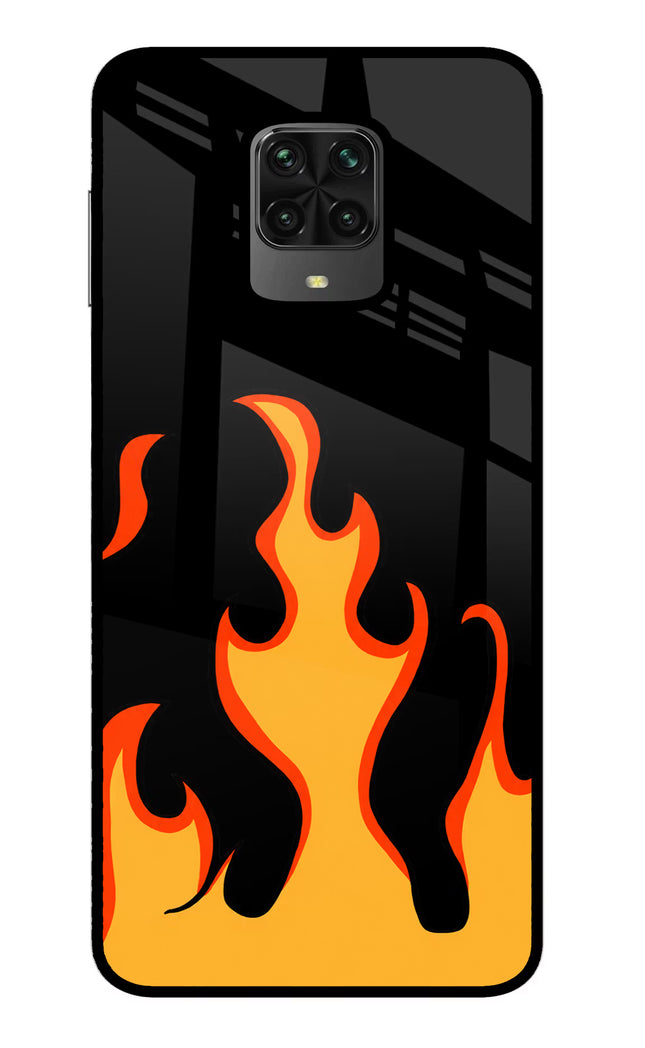 Fired Up – Black Poco M2 Pro Glass Case