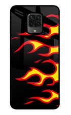 Side Sweep Flames Poco M2 Pro Glass Case