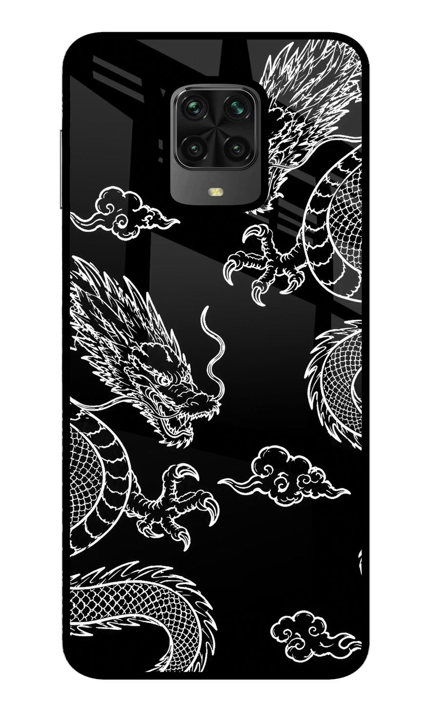 Twin Dragons Poco M2 Pro Back Cover, Glass case