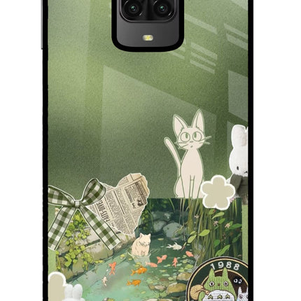 Aesthetic anime Poco M2 Pro Glass Case