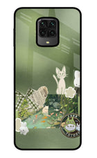Aesthetic anime Poco M2 Pro Glass Case