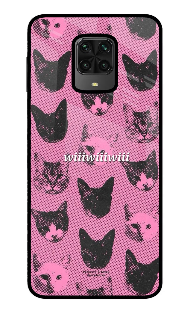 Pink Cats Poco M2 Pro Glass Case
