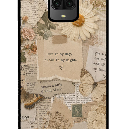 Vintage case Poco M2 Pro Glass Case