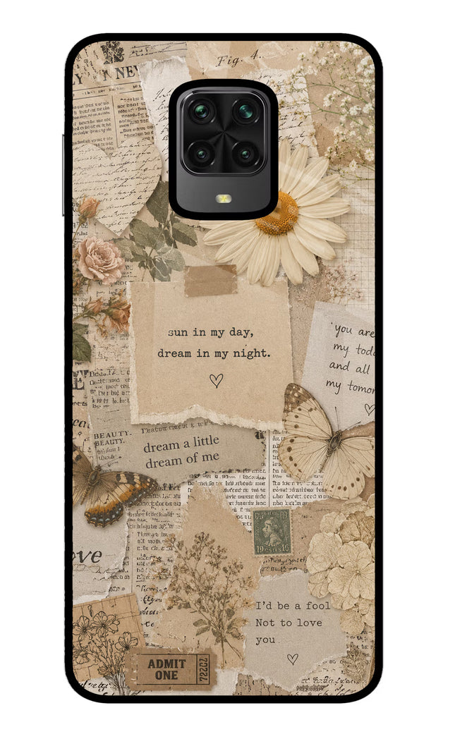 Vintage case Poco M2 Pro Glass Case