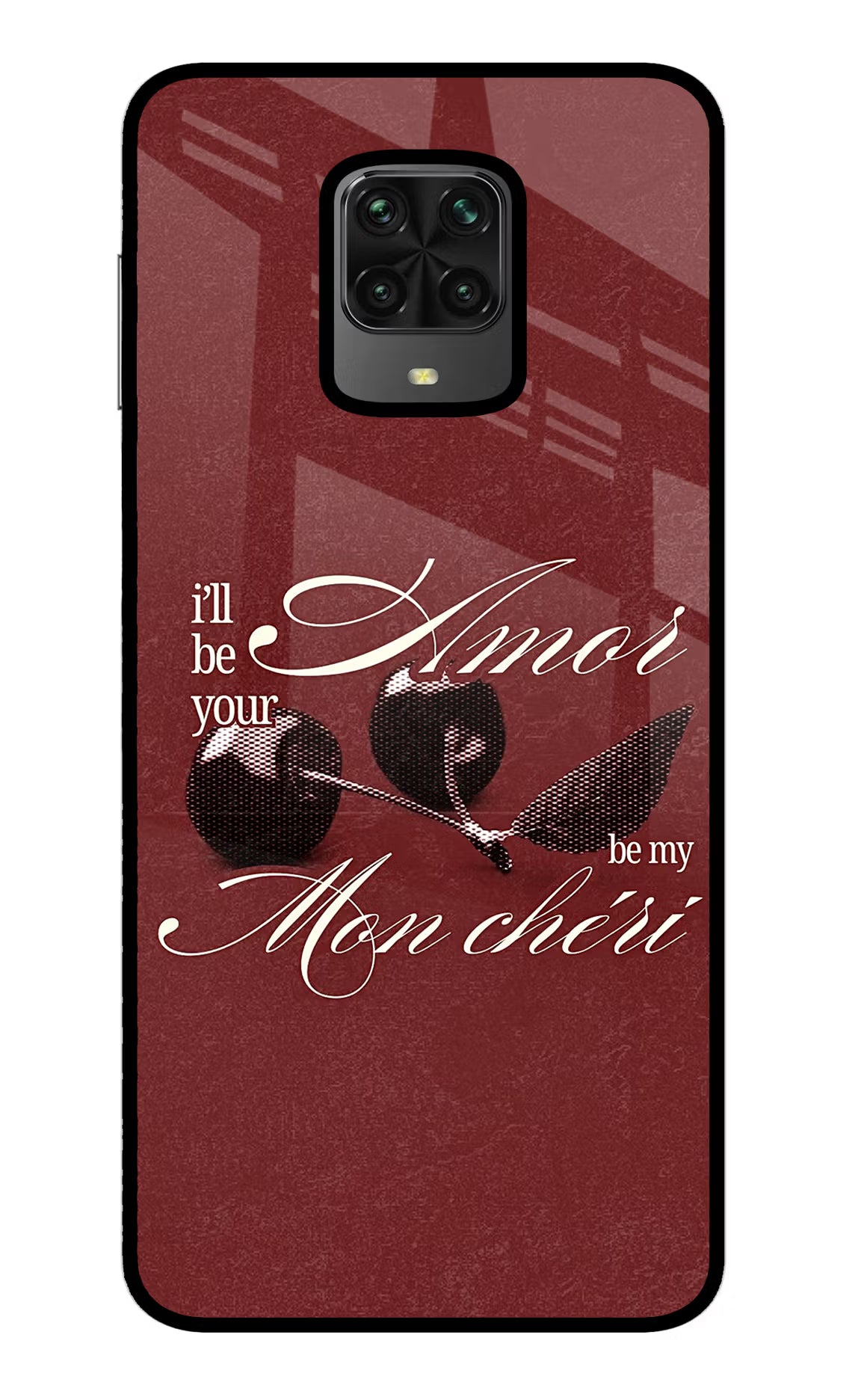 Velvet Cherry Poco M2 Pro Glass Case