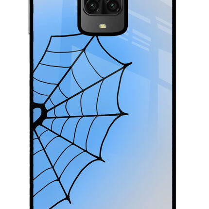 Blue Web Poco M2 Pro Glass Case