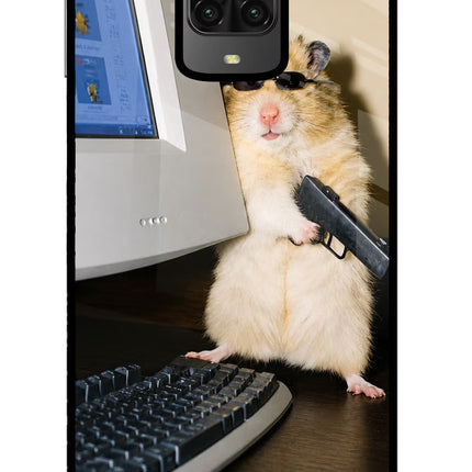 Hacker Hamster Poco M2 Pro Glass Case