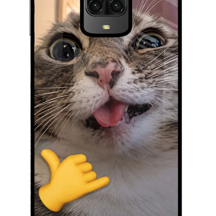 Silly Cat Call Poco M2 Pro Glass Case