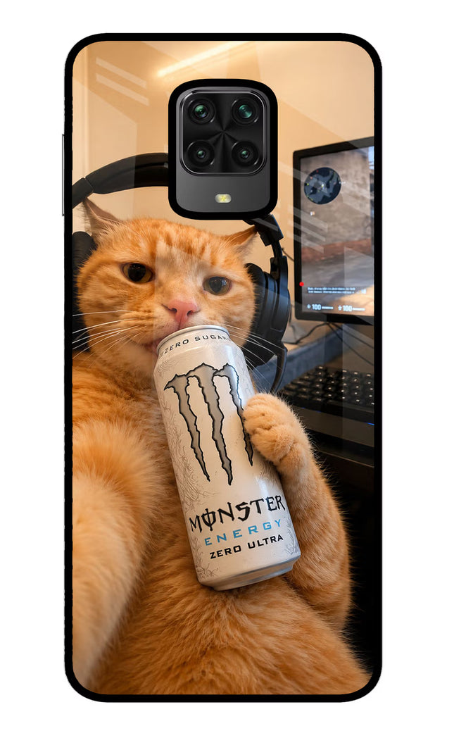 Gamer Cat Energy Poco M2 Pro Glass Case