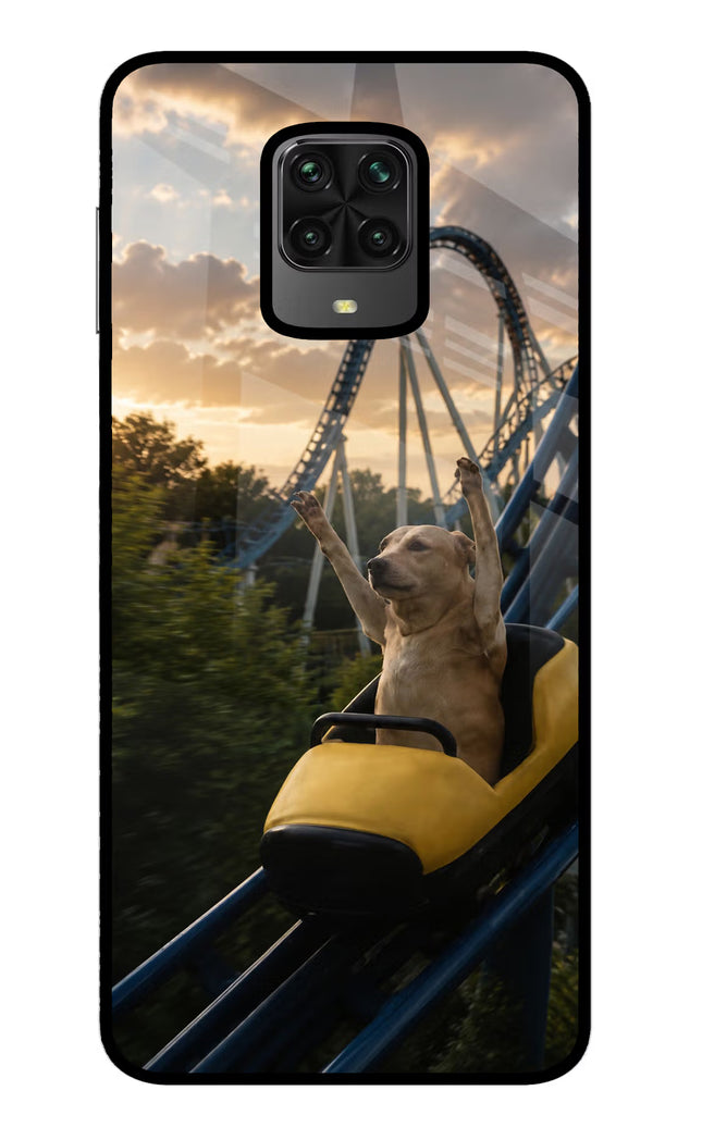 Rollercoaster Dog Poco M2 Pro Glass Case