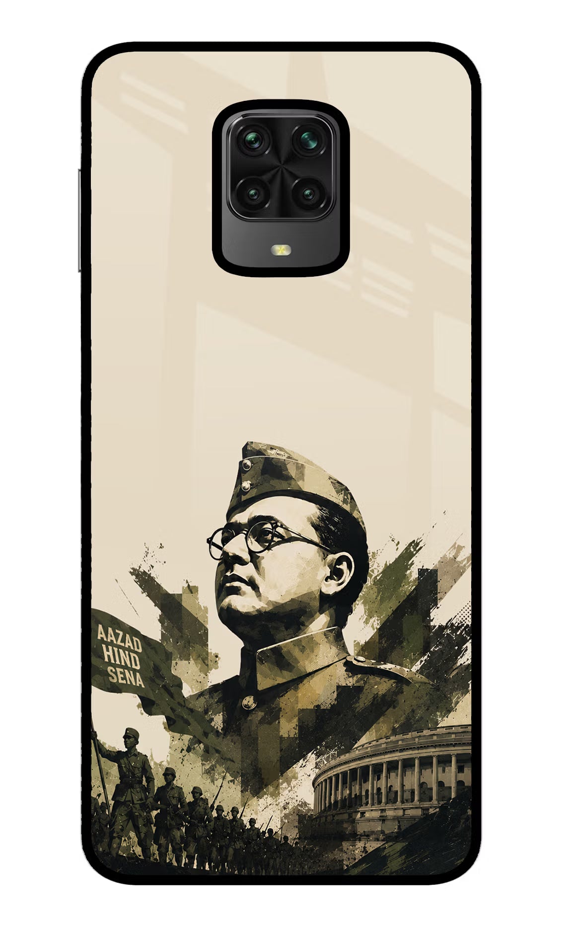 Netaji Rising Poco M2 Pro Glass Case