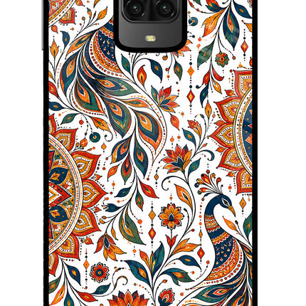 White Mayura Poco M2 Pro Glass Case