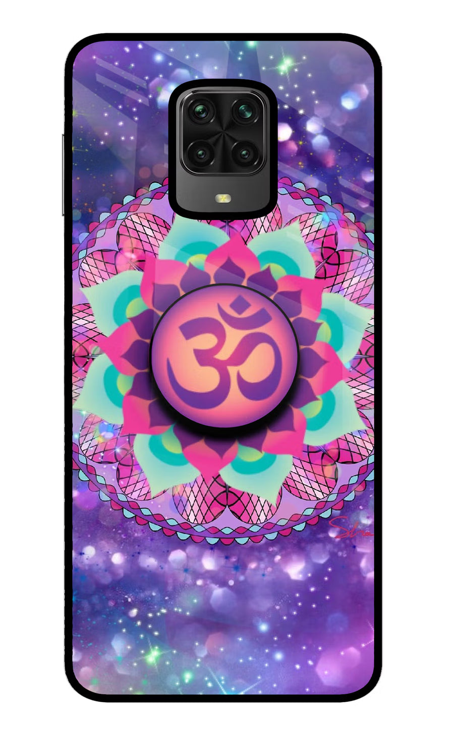 Om Purple Poco M2 Pro Pop Case, Metal case