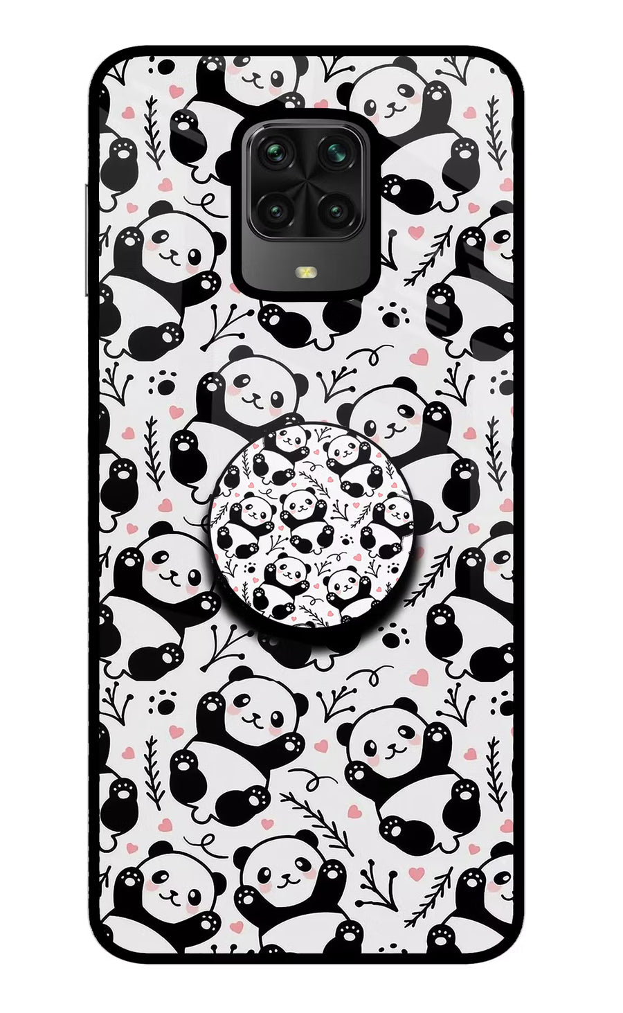 Cute Panda Poco M2 Pro Pop Case, Metal case