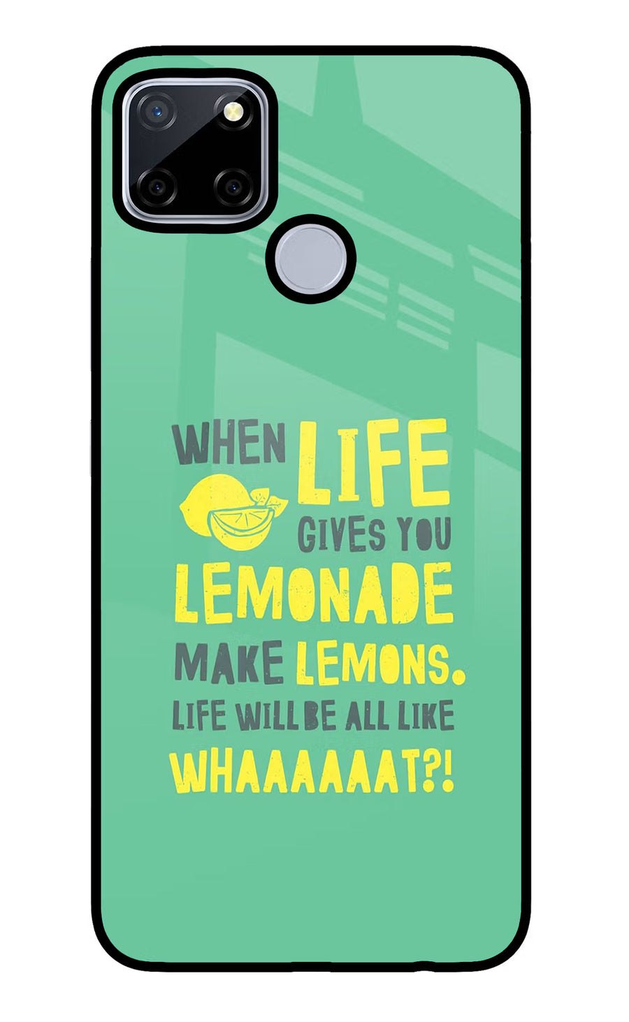 Quote Realme C12/Narzo 20 Back Cover, Glass case