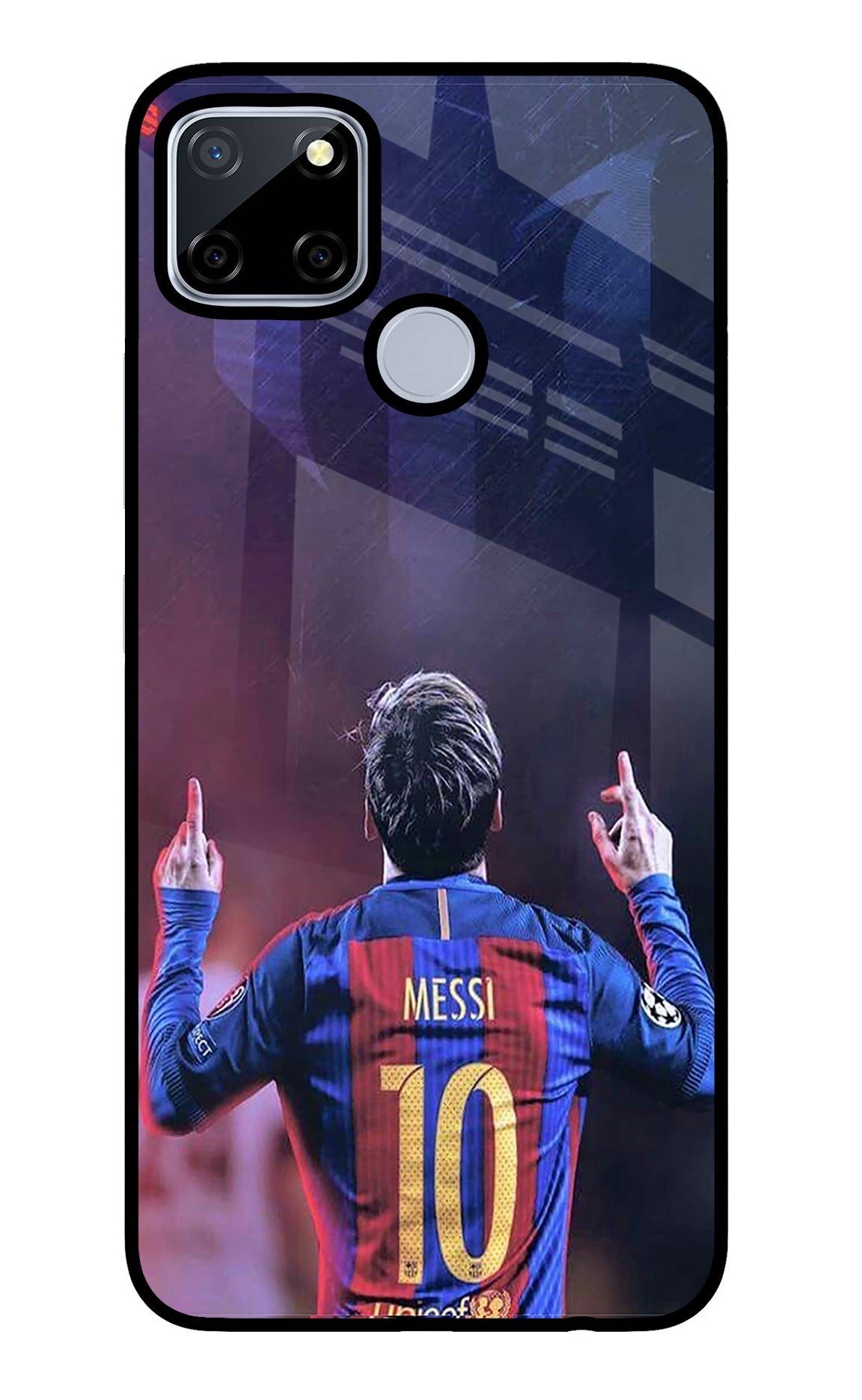 Messi Realme C12/Narzo 20 Glass Case