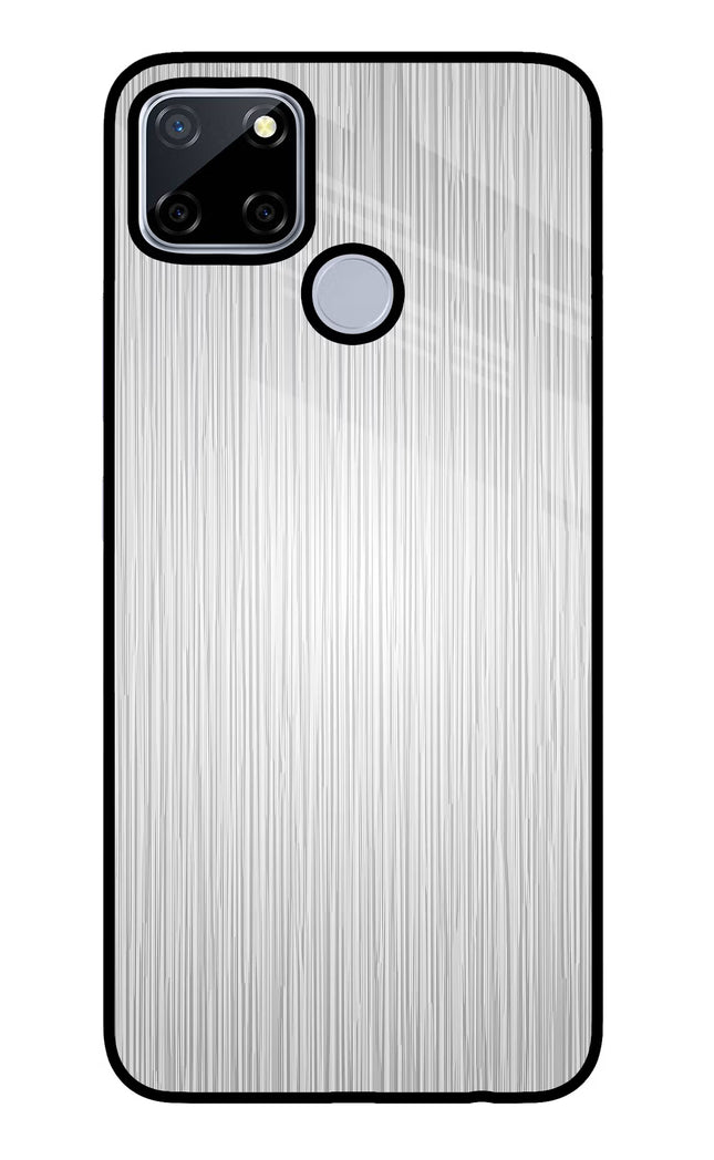 Wooden Grey Texture Realme C12/Narzo 20 Glass Case Back Cover by Casekaro