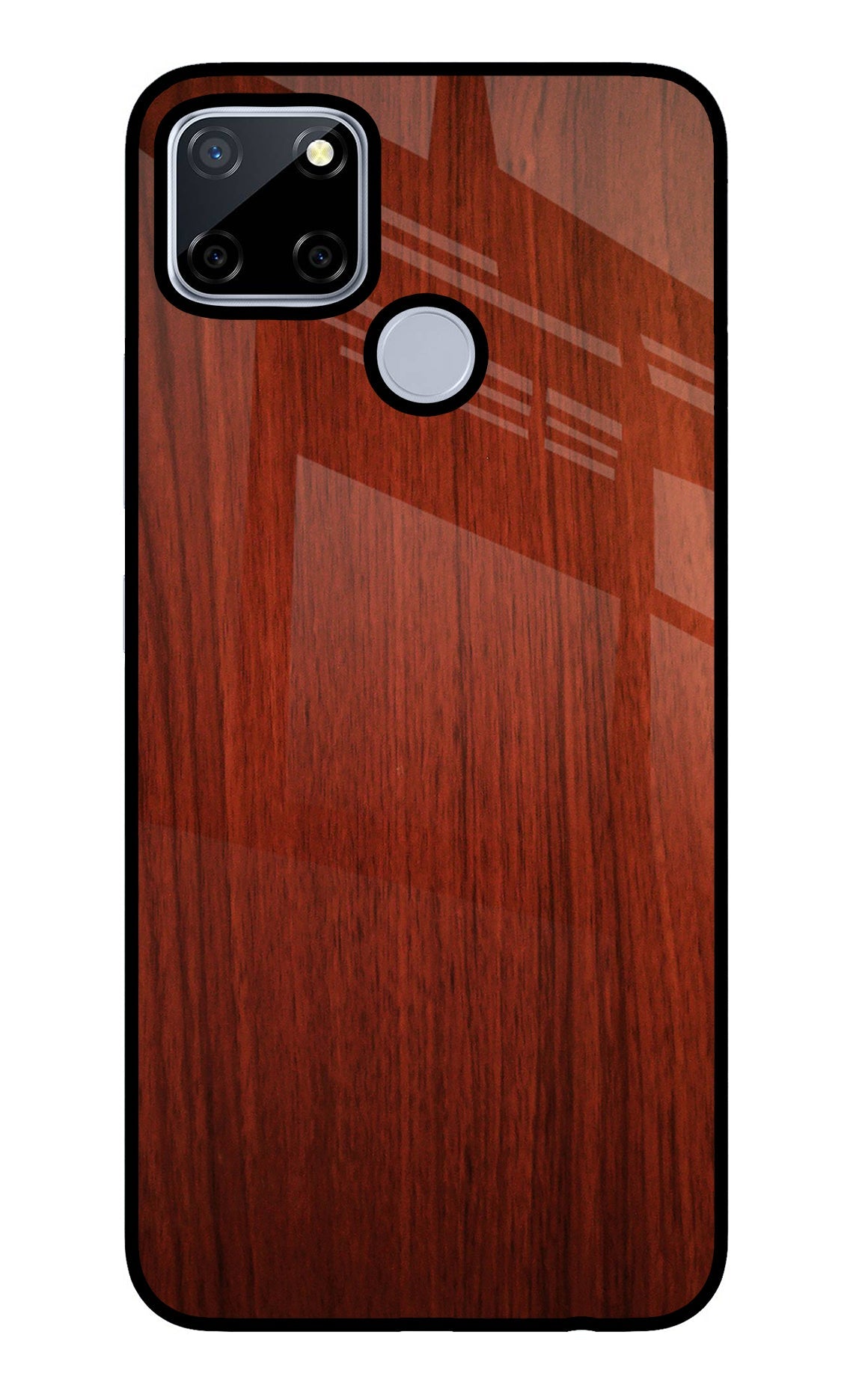 Wooden Plain Pattern Realme C12/Narzo 20 Glass Case