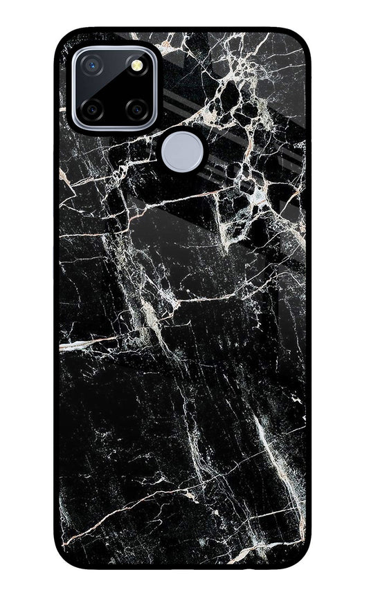 Black Marble Texture Realme C12/Narzo 20 Glass Case