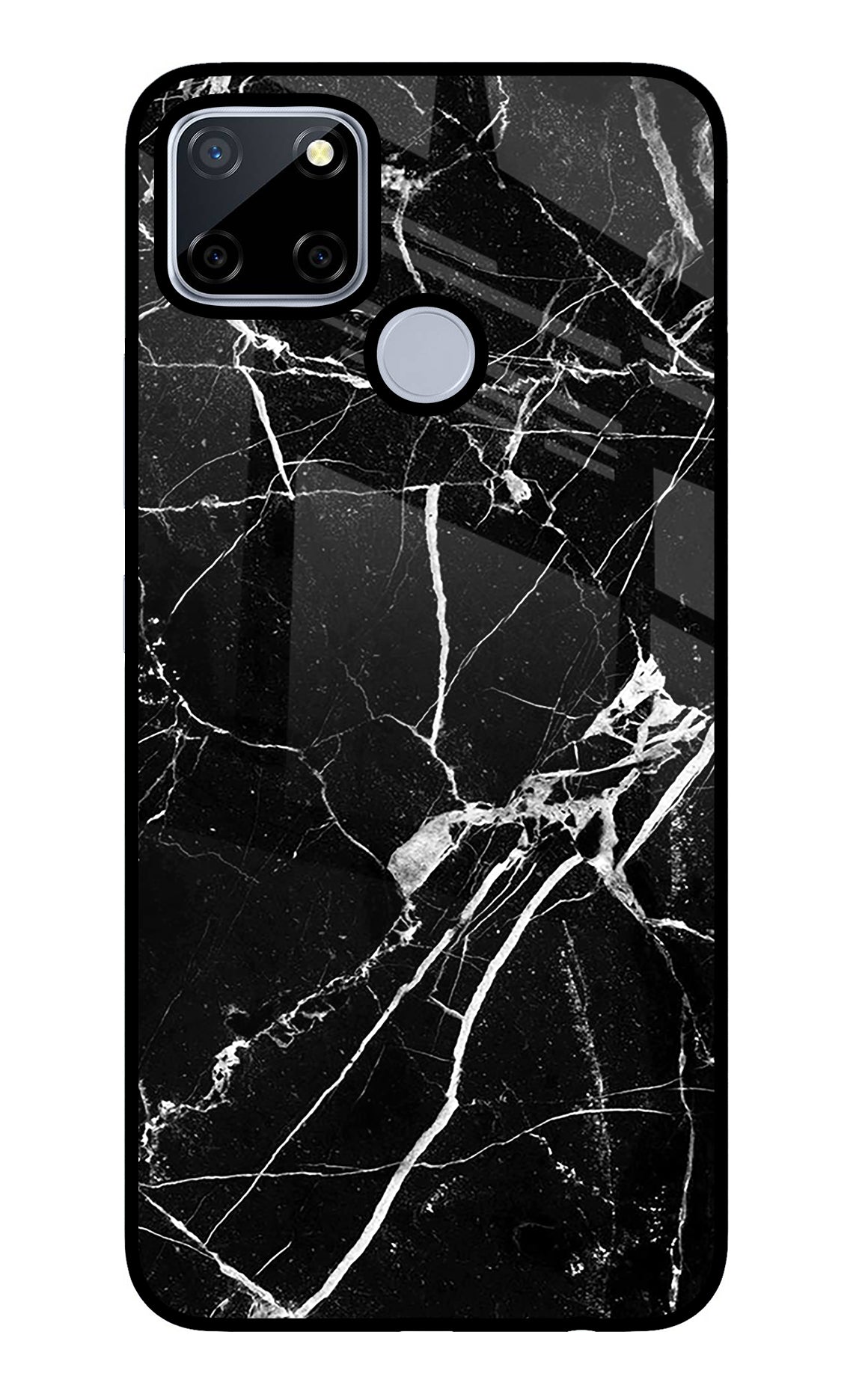 Black Marble Pattern Realme C12/Narzo 20 Back Cover