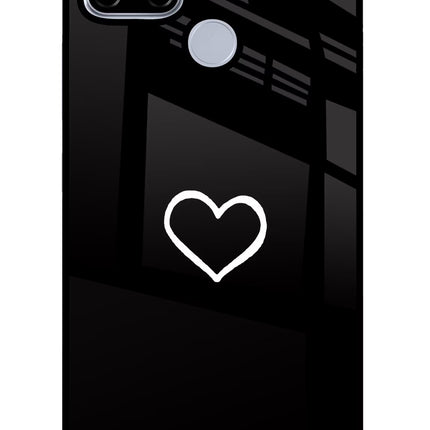 Heart Realme C12/Narzo 20 Glass Case Back Cover by Casekaro