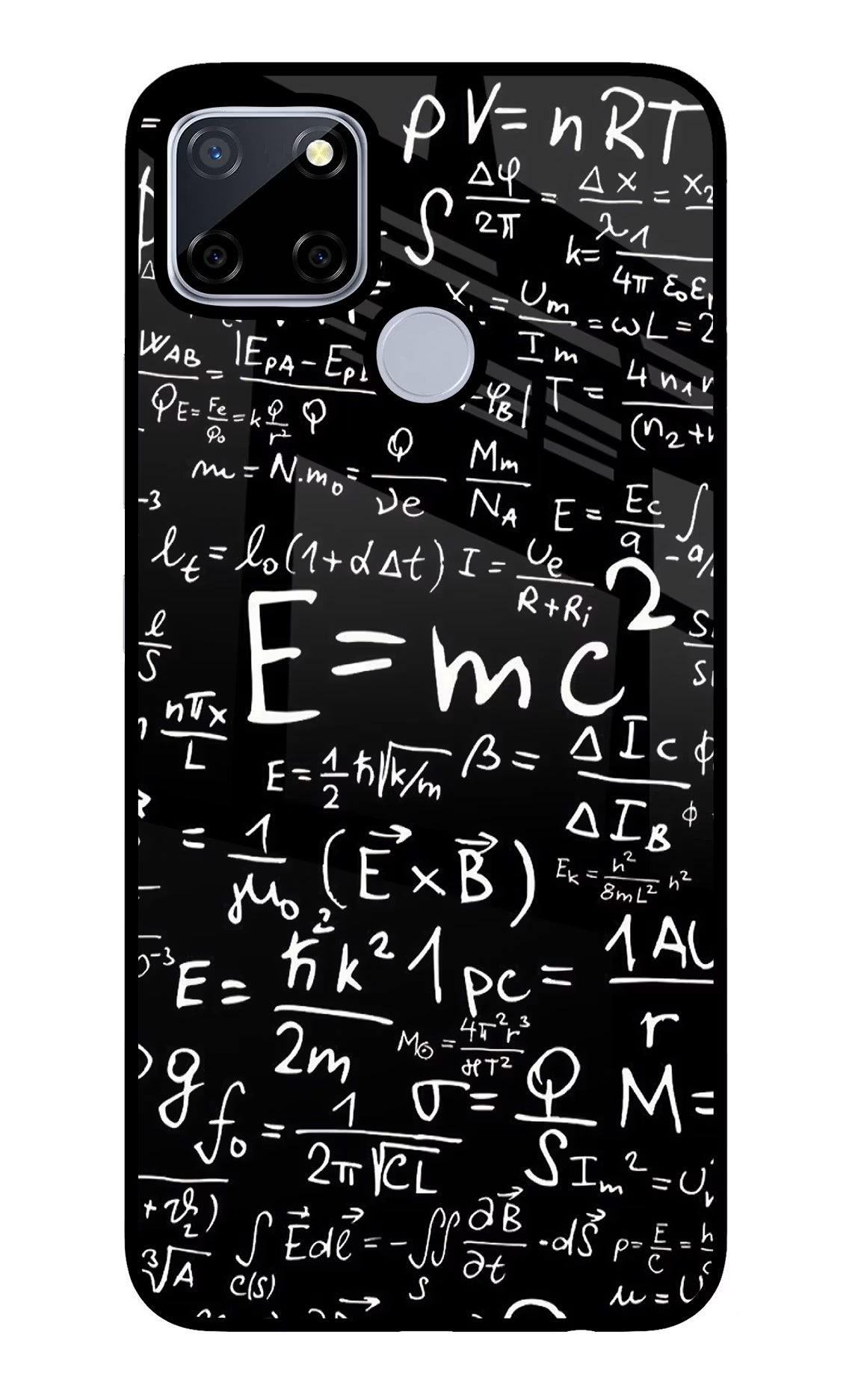 Physics Formula Realme C12/Narzo 20 Glass Case Back Cover by Casekaro