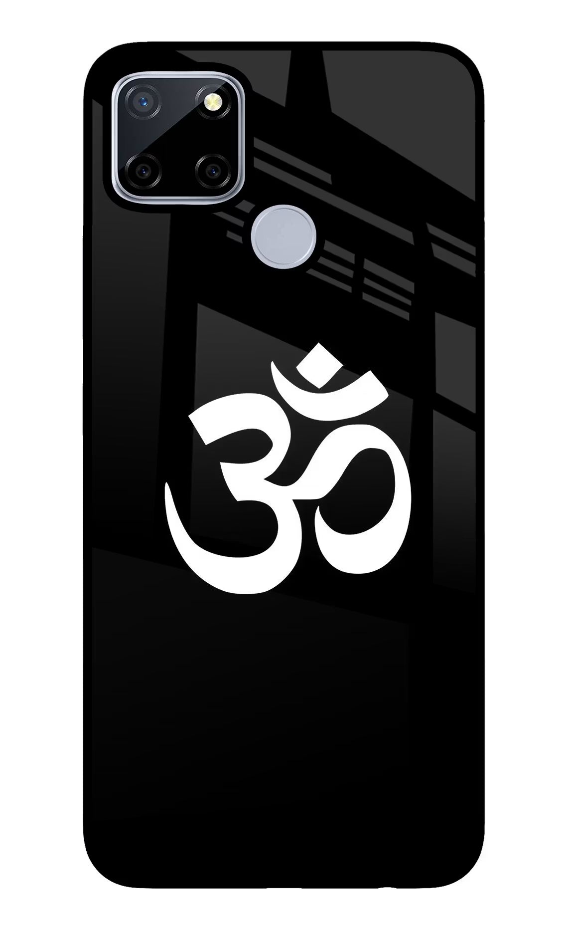 Om Realme C12/Narzo 20 Glass Case Back Cover by Casekaro