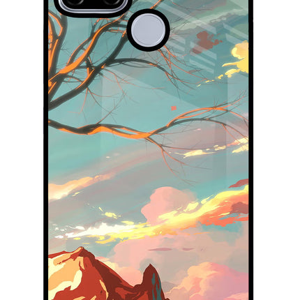 Scenery Realme C12/Narzo 20 Glass Case