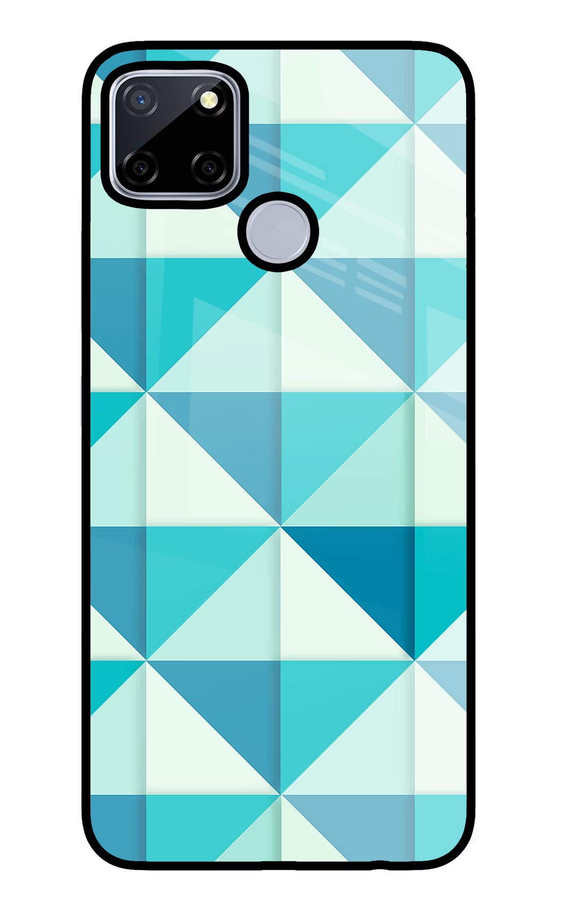 Abstract Realme C12/Narzo 20 Glass Case Back Cover by Casekaro
