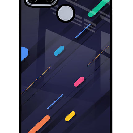 Abstract Design Realme C12/Narzo 20 Glass Case Back Cover by Casekaro