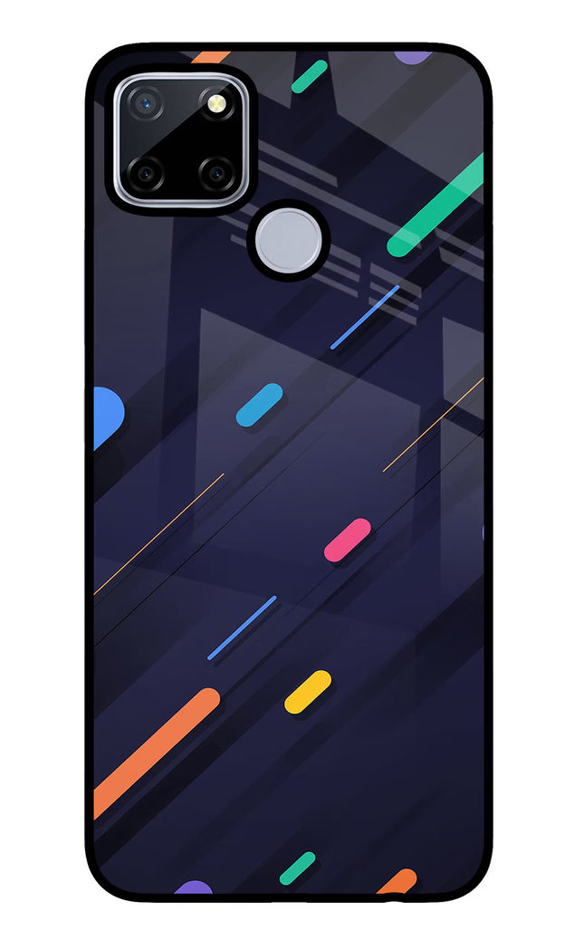 Abstract Design Realme C12/Narzo 20 Glass Case Back Cover by Casekaro