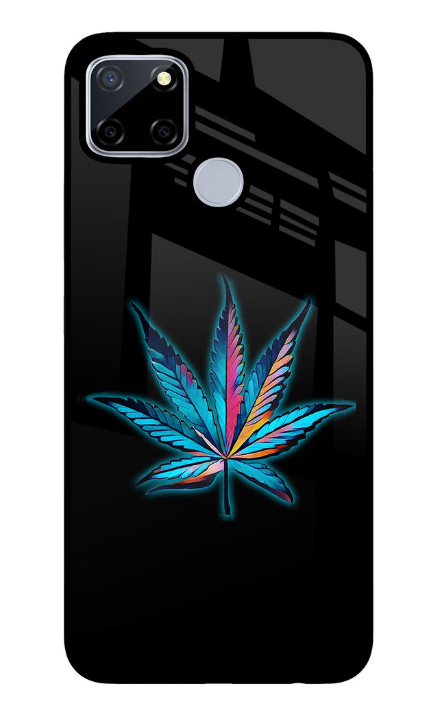 Weed Realme C12/Narzo 20 Glass Case Back Cover by Casekaro