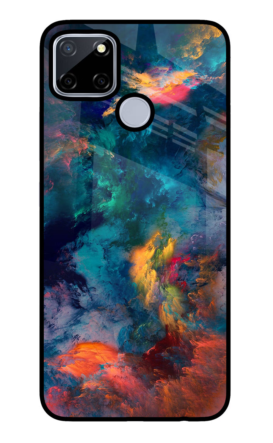 Artwork Paint Realme C12/Narzo 20 Back Cover, Glass case