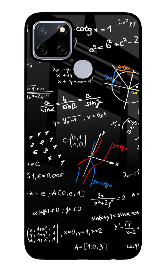 Mathematics Formula Realme C12/Narzo 20 Glass Case Back Cover by Casekaro
