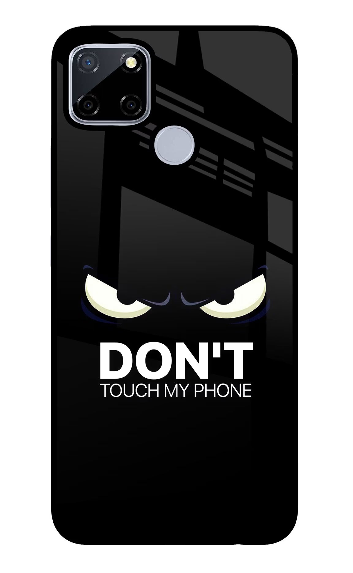 Don'T Touch My Phone Realme C12/Narzo 20 Glass Case Back Cover by Casekaro