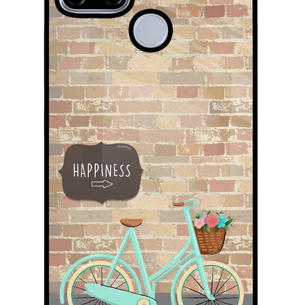 Happiness Artwork Realme C12/Narzo 20 Glass Case