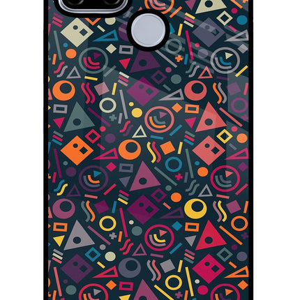 Geometric Abstract Realme C12/Narzo 20 Glass Case